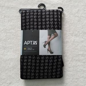 Apt. 9 Houndstooth Tights, Size M